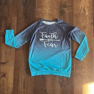 Faith Over Fear Gradient Sweatshirt